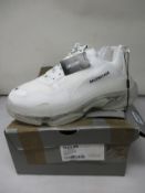 A pair of as new Balenciaga Triple S clear sole sneakers (EU 45 - Damaged box).