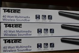 Four new T4 Tec Soundbars (TTSB001).