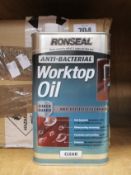Eight Ronseal Anti-Bacterial Worktop Oil (1ltr).