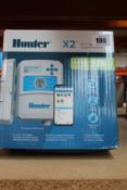Two boxed as new Hunter 14 station Wi-Fi capable irrigation controllers.