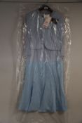 An as new Couture Club by Rosa Clara pearl detail dress and jacket in Celestial Blue (5G254) with