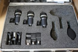 An incomplete AKG Rhythm Pack Studio Microphone Recording Kit (2581X00130).