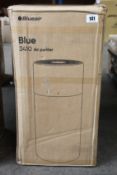 A Blueair Blue 3410 Air Purifier.