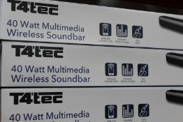 Six new T4 Tec Soundbars (TTSB001).