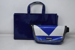 An as new Freitag F52 Miami Vice shopping bag (RRP £98) and a F40 Jamie hip bag (RRP £110).