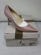 A pair of as new Jimmy Choo Agnes shoes in powder pink (EU 37.5).