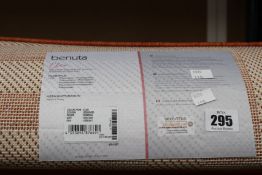 A Benuta Cleo indoor/outdoor machine woven rug in orange (300 x 400cm).