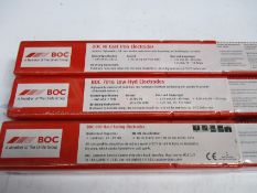 Twenty three packs of BOC Electrodes (600 Hard Face, Low Hydrogen and Ni-Fe Cast Iron).