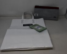 An as new Freitag F52 Miami Vice shopping bag (RRP £98) and a F271 Masikura pouch bag (RRP £80).