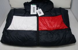 A women's as new Tommy Hilfiger Re Down coat in desert sky (XL).