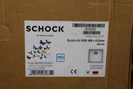 A Schock Quadro Single Bowl Undermount Kitchen Sink (QUAN100SU07).