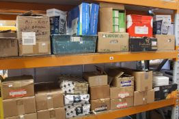 A large quantity of stationery and related items to include Dymo label printers, embossing tape