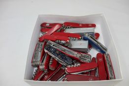 A box of Victorinox Swiss Army knives (Approximately 25 items) (Over 18s only).