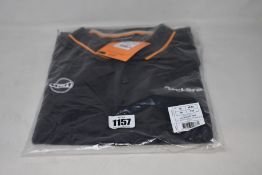 Five as new McLaren F1 Gulf colour block polo shirts (3 x M, 2 x XL - RRP £43 each).