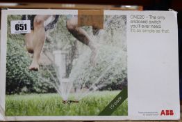 Ten ABB ONE20 Enclosed Switches (Grey).