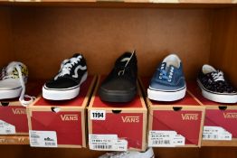 Five pairs of assorted as new Vans footwear.