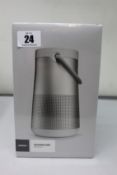 A boxed as new Bose Soundlink Revolve+ Portable Bluetooth Speaker.