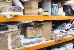 A large quantity of household and related items to include Pro-Elec floor fans and Vaporetto