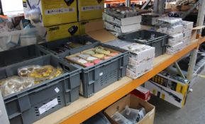 A quantity of assorted candles to include Aroma Art, Cabana Candles, wedding candles and jar