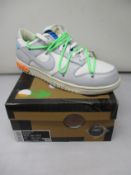 A pair of as new Nike Dunk Low Off-White Lot 26 sneakers (UK 9.5).