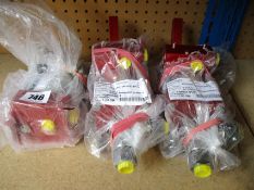 Three Maximator Air Driven Liquid Pumps.