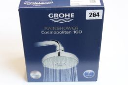 Three boxed as new Grohe Rainshower Cosmopolitan 160 Shower Heads.