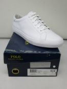 A pair of as new Ralph Lauren Jermain leather sneakers (EU 45).