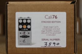 A boxed as new Origin Effects Origin Cali76 Compact Deluxe Compressor.