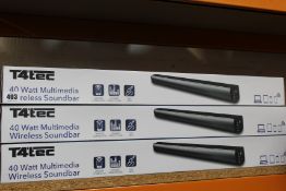 Six new T4 Tec Soundbars (TTSB001).