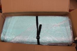 A boxed as new paddle board with pump (Brand unknown).