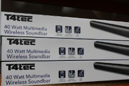 Six new T4 Tec Soundbars (TTSB001).
