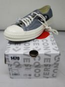 A pair of as new Converse Commes des Garcons Chuck 70 CDG OX ST sneakers (UK 9).