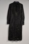 An as new Proenza Schouler lightweight leather long sleeve midi dress in Black (Size US 4 - RRP £