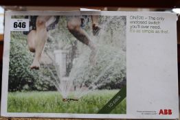 Ten ABB ONE20 Enclosed Switches (Grey).