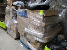 Miscellaneous flatpack furniture, office chairs and related (2 Pallets).