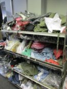 A quantity of assorted as new clothing and related items.