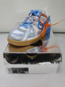 A pair of as new Nike Off White Rubber Dunk (UK 5).