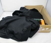 An as new Celesto 2126 CLS kit in black comprising; hoodie (S), shorts (M) and pants (M) (RRP €