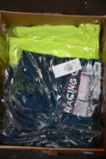Eight as new Fox La Neta long sleeve pocket T-shirts in fluorescent yellow (Assorted sizes) together