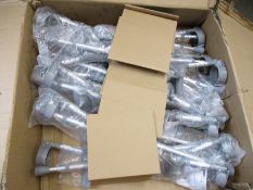 Ten pairs of as new Coopers 8353C Adjustable Comfy Handle Crutches.