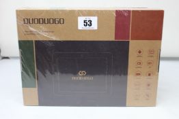 Two as new DuoDuoGo 4G, 10 inch, 32/64 GB Google tablets.