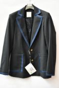 A women's as new Sandro Haney blazer in navy (Size 38 - RRP £207).