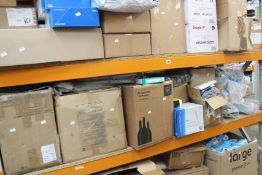 A large quantity of medical equipment, PPE and related items.