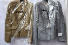 Two women's as new Dubarry of Ireland Blairscove jackets (Sage UK 8, Blue UK 10 - RRP £99 each).