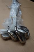 Seven men's as new Callaway Mavrik right handed golf irons (4, 5, 6, 8, 9, P and A).