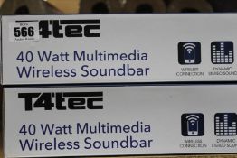 Four new T4 Tec Soundbars (TTSB001).
