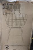 Two WM String Dining Chairs by Studio WM for Menu in White.