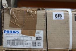 Three boxes of 25 Philips Master TL-D Super 80 18W/865 Fluorescent Tubes (63177040).