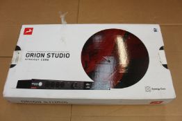 An Antelope Audio Orion Studio Synergy Core Thunderbolt 3 audio interface.