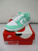 A pair of women's as new Nike Dunk Low (UK 2.5).